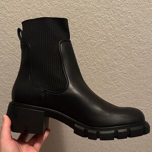 Steve Madden Black Ankle Booties